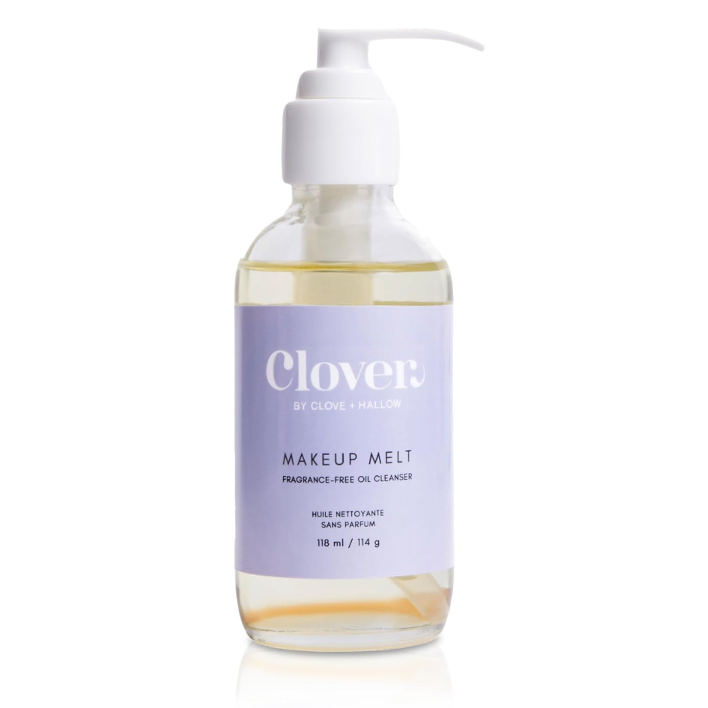 Clover Makeup Melt Milky Cleansing Oil | Gentle Makeup Removal, Skin-Friendly Formula and Residue-Free Rinse | Cruelty-Free & Vegan Face Oil - 4 oz (118 ml)