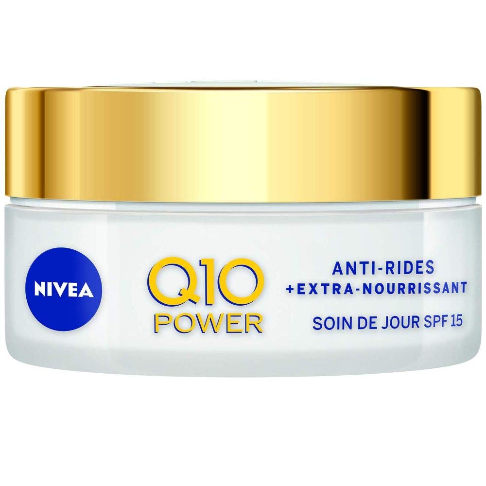 NIVEA Q10 Nourishing Daily Face Cream for Mature and Dry Skin, Formulated with Coenzyme Q10 and Conditioning Natural Oils to Improve Skin Smoothness, Comfort, and Long-Lasting Moisture, 50 ml
