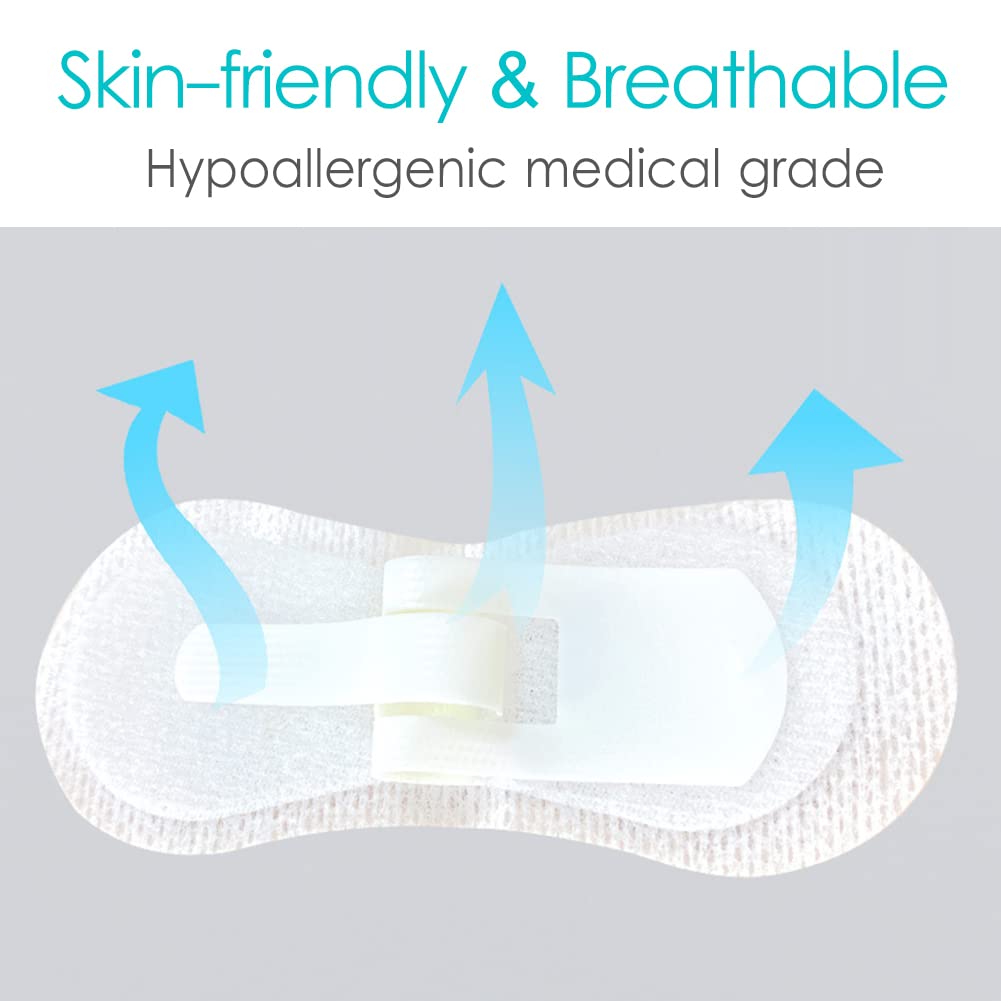 Low Profile Feeding Tube Holder Peg G-Tube Stabilizer Picc Line Peritoneal Dialysis Accessories Catheter Stabilization Device Bandages for Stomach Kids Baby (Pack of 10)