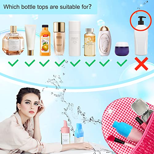 NELSHP Travel Bottle Covers,10 Pack Silicone Travel Size Container Sleeves,Stretching Travel Accessories for Shampoo Lotion Conditioner Wash Body Bottles