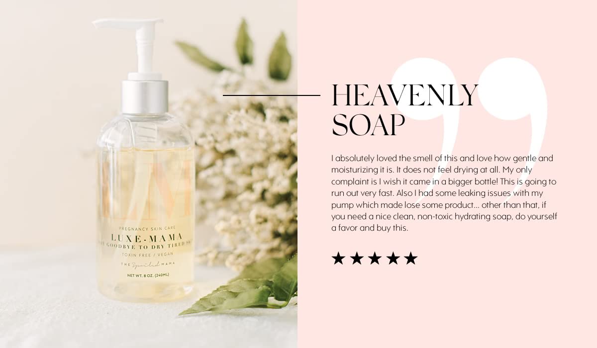 Luxe-Mama | Lavender Vanilla Calming Body Wash for Pregnancy