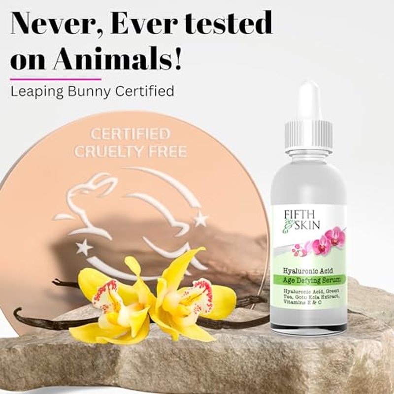 Age Defying Face Serum w/Hyaluronic Acid, Vit C & E | BIG 2 OZ. | Made in USA | Vegan | Cruelty Free | Wrinkles | Plump Fine Lines | Dry Skin