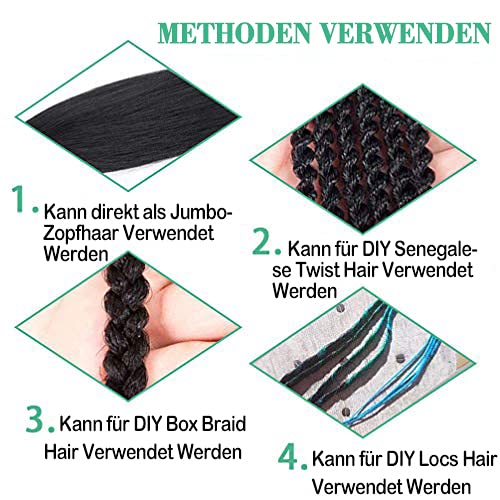 Pre Stretched Braiding Hair 24 Inch - 8 Packs Ombre Blonde Braids Synthetic Hair Extensions Professional Crochet Braid Neat Soft EZ Braids for Braiding Weave Yaki Straight