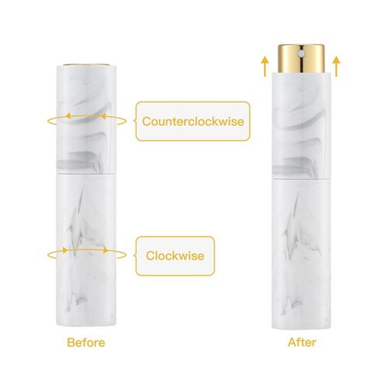 Tekson 10ML Perfume Atomizer Travel (7 PCS), Refillable Cologne Containers, Dispenser Spray Empty Bottle for Mini Sprayer Size