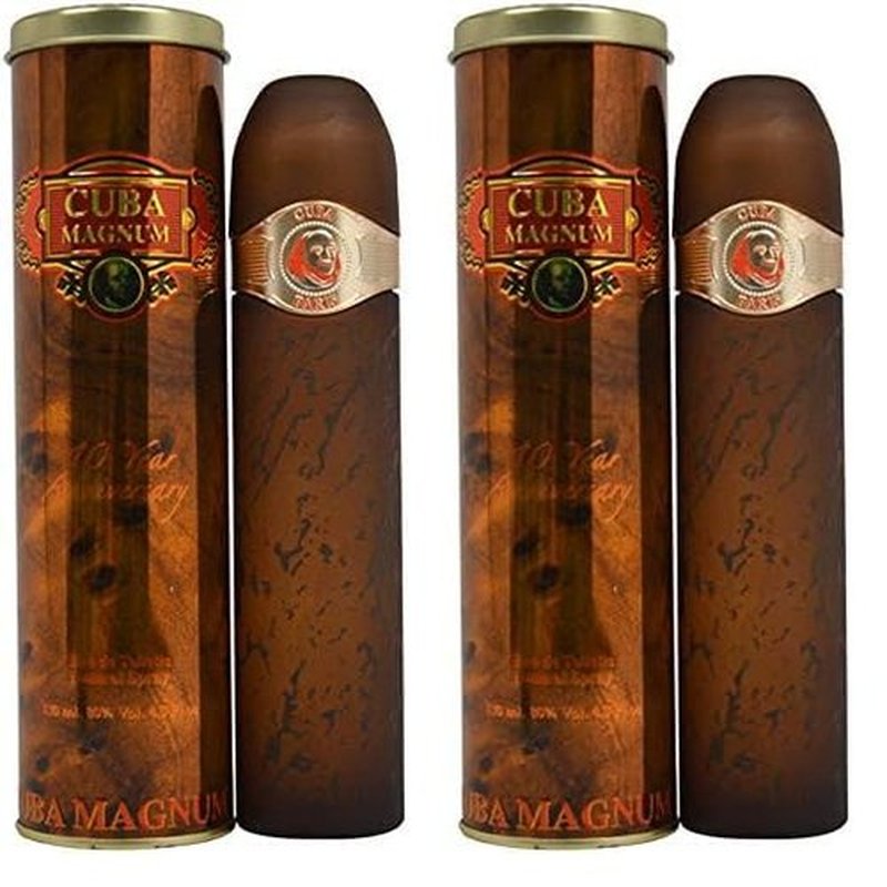 Cuba Magnum Red For Men, Eau De Toilette Spray, 4.2-Ounce Bottle,152257 (Pack of 2)