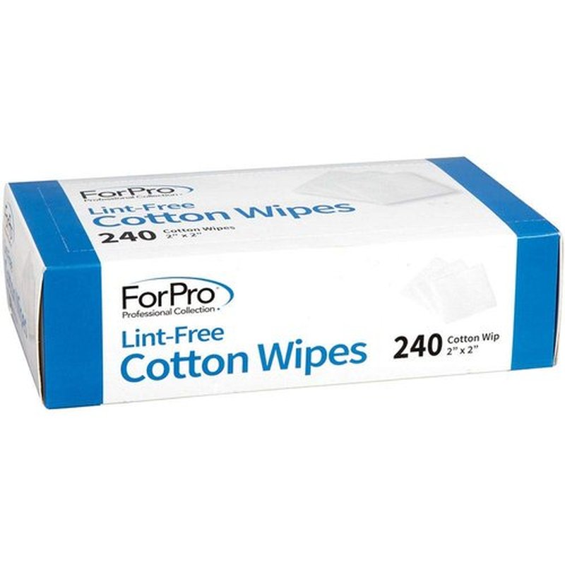 ForPro Professional Collection Lint-Free Cotton Wipes, 100% Pure Cotton Gauze, 2" x 2", White, 240-Count (Pack of 6)