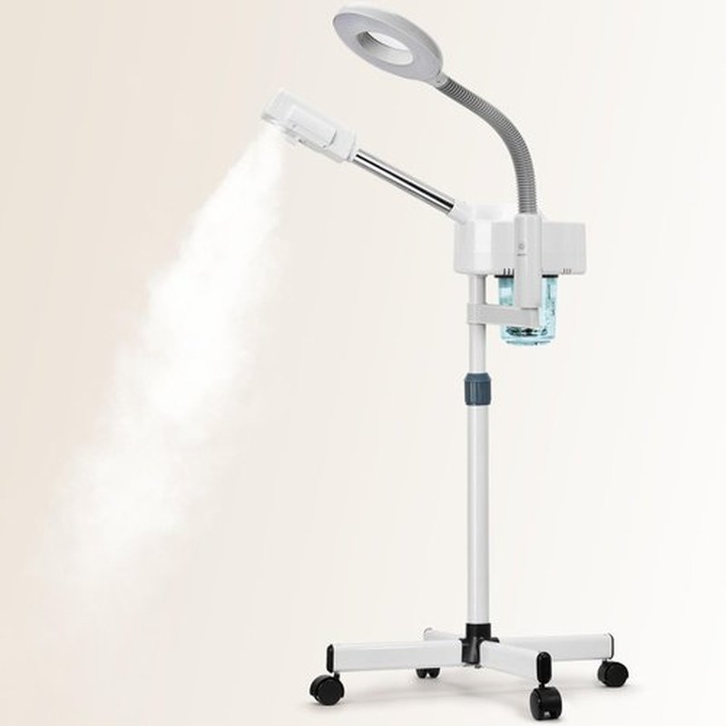 2 in 1 Facial Steamer, Professional Facial Steamer with 5X Magnifying Lamp, Face Steamer for Esthetician, Ozone Facial Steamer for Home Beauty Salon Spa