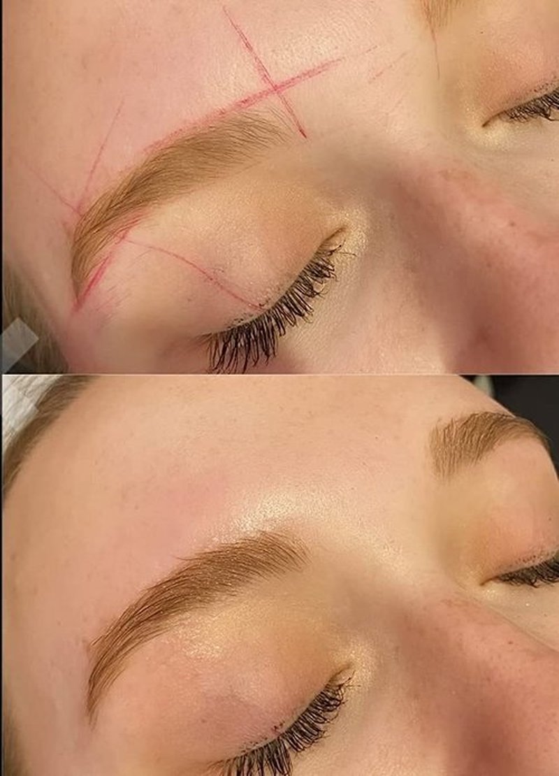BRAWNA [ 30M ] Pink Mapping String for Eyebrow Measuring - Microblading Thread Ink - Microblading Supplies - PMU Kit