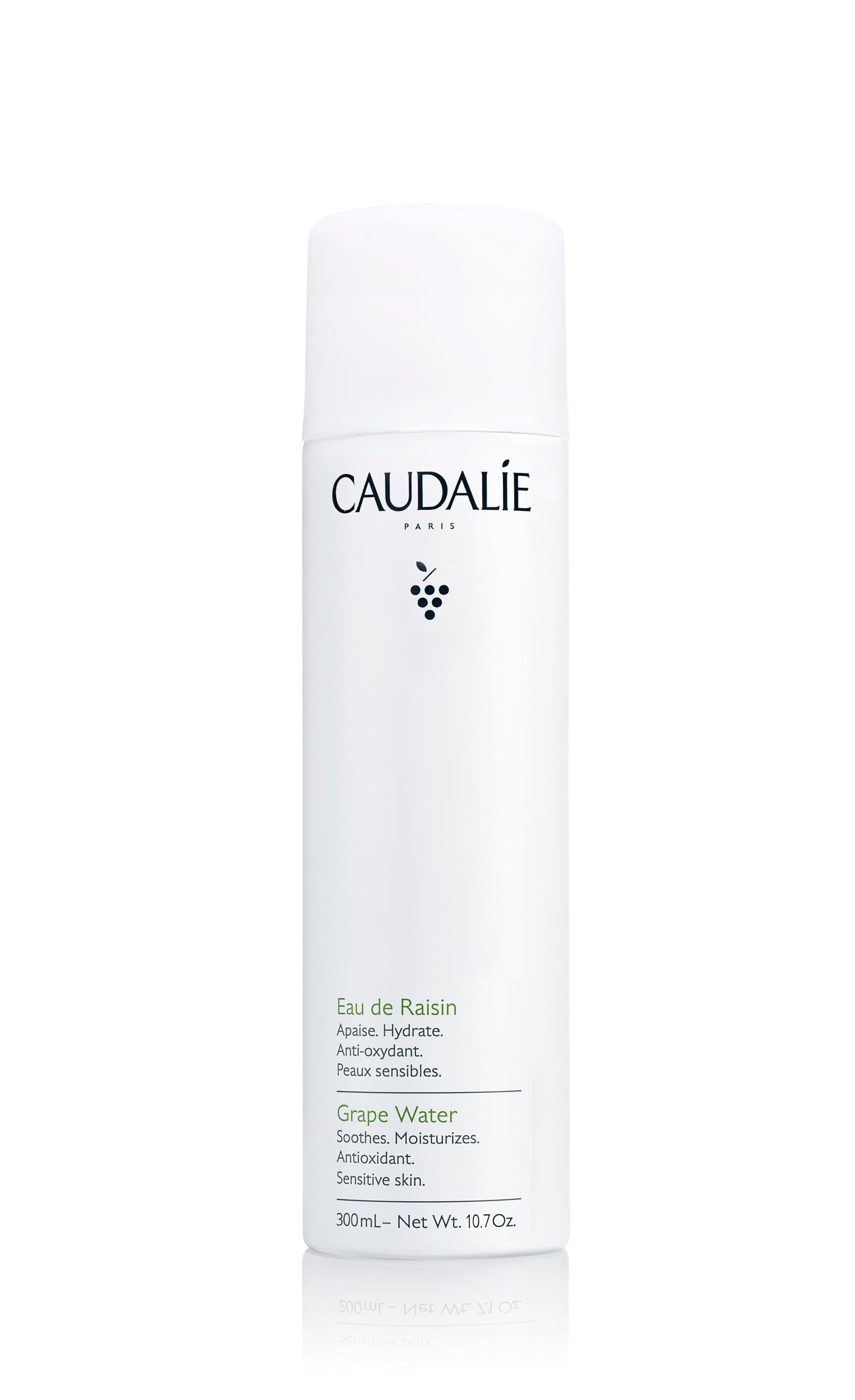 Caudalie Grape Water Face Mist, Intensely Hydrates and Soothes for All Skin Types, Sensitive Skin Safe Antioxidant Facial Spray - 300 mL