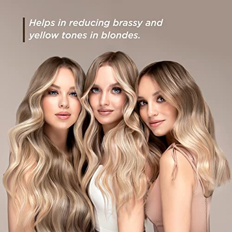 MOEHAIR Color Vibrant Blonde Shampoo | Color Enhancing Silver Purple Shampoo | Neutralizes Yellow Tones | Eliminates Brassiness | Paraben & Sulfate Free Shampoo | Color-Protect Shampoo | (12 Fl. Oz)