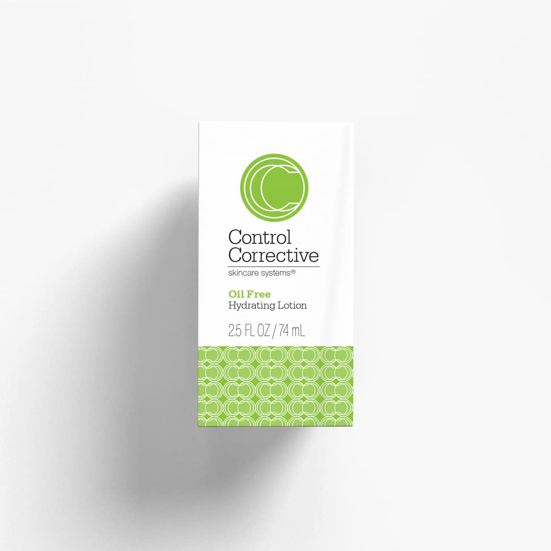 CONTROL CORRECTIVE Oil Free Hydrating Lotion, 2.5 Oz - Lightweight, Silky, Non-Comedogenic, Oil-Free, Facial Moisturizer, Leaves Skin Hydrated And Glowing, Calms, Purifies, Tones, Repairs, Balances
