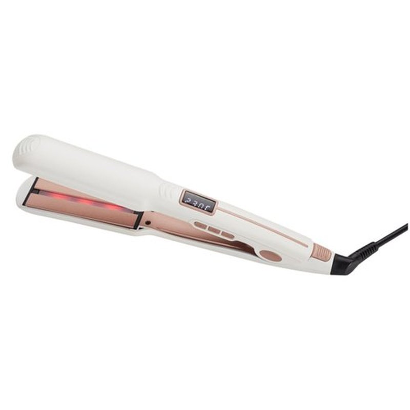 Layhou Adjustable Temperature Hair Straightener Wide Plate Iron Fluffy Electric Hair Straightening Plate