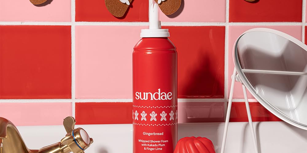 sundae Limited Edition Gingerbread Whipped Body Wash Shower Foam with Kakadu Plum & Finger Lime 8.9 fl oz, 265ml