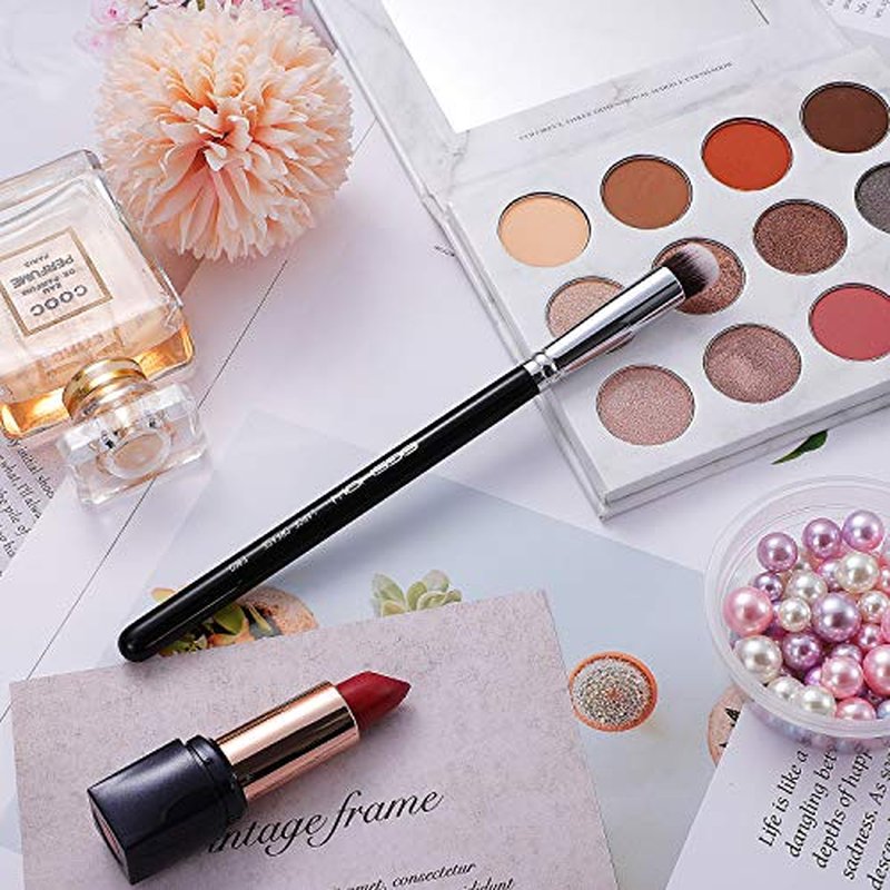 Crease Eyeshadow Brush, Eye Makeup Brush EIGSHOW Precision Eyeshadow Kabuki Brush for Smokey Eye,All Over Eye Make Up Brush(Crease Eyeshadow Brush) E802 Black