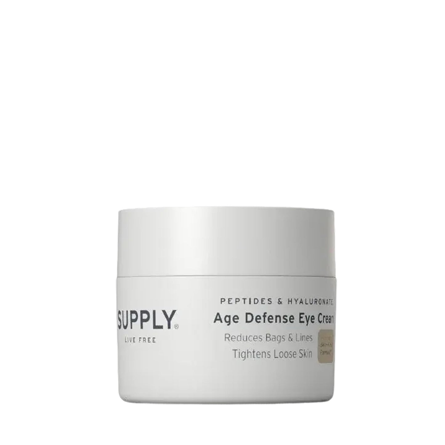 Supply Age Defense Eye Cream with Hyaluronic Acid, Shea Butter & Caffeine – Anti-Aging Eye Moisturizer Reduces Dark Circles, Puffiness & Under Eye Bags – Gentle Skincare – 0.5 oz