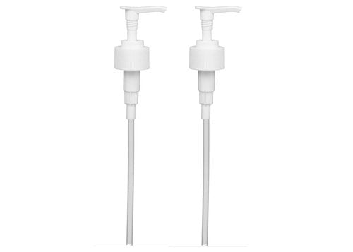 Speak Naturals White Soap and Lotion Pump, Fits Most 32oz Castile Soap Bottles, 28/410 Neck, 5cc Dispensed Per Pump (2 Pack)