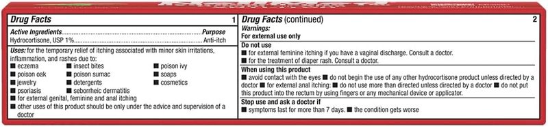 NeilMed Hydrocortisone 1% Anti-Itch Cream - Soothing Aloe Vera for Rashes & Skin Irritations | 2oz