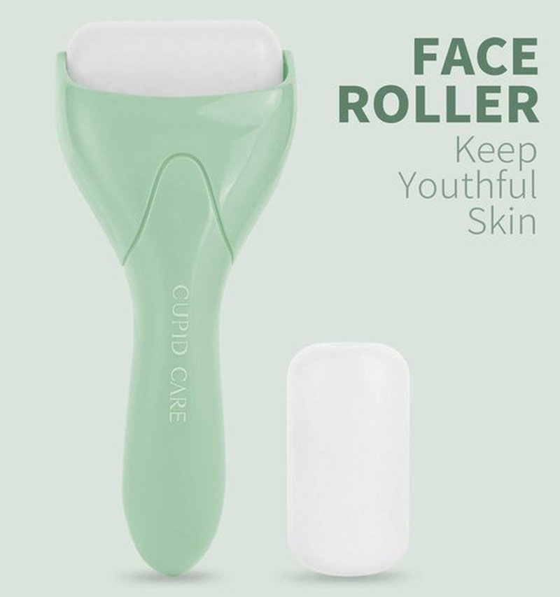 Ice Roller for Face & Eye, [2-Rollers] Ice Face Roller Puffiness Relief, Reduce Wrinkles, Face Massager Roller Self Skin Care, Gifts for Women & Men - Green