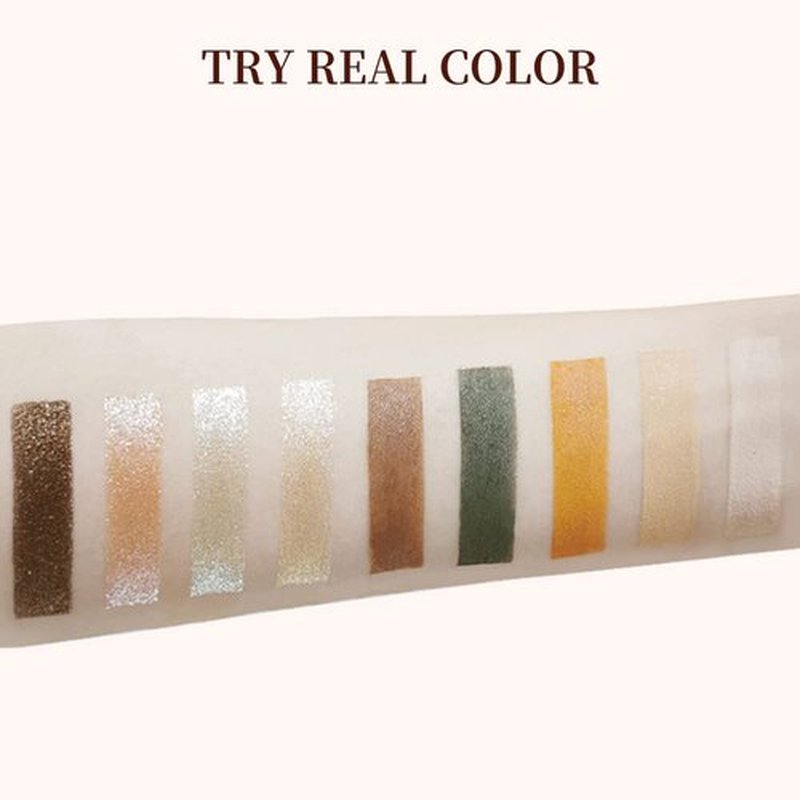 Catkin Eyeshadow Palettes 9 Blendable Shades Smooth Long Lasting Eyeshadow Matte and Glitter Eye Makeup Highly Pigmented Makeup Palettes C16