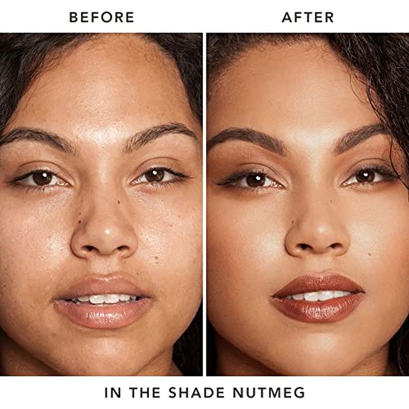Jouer Essential High Coverage Crème Foundation | Men & Women | Available in 50 Shades for All Skin Tones | Healthy Ingredients | Paraben, Gluten & Cruelty Free | Vegan Friendly,Nutmeg-tan skin with natural undertones and subtle peachy tones