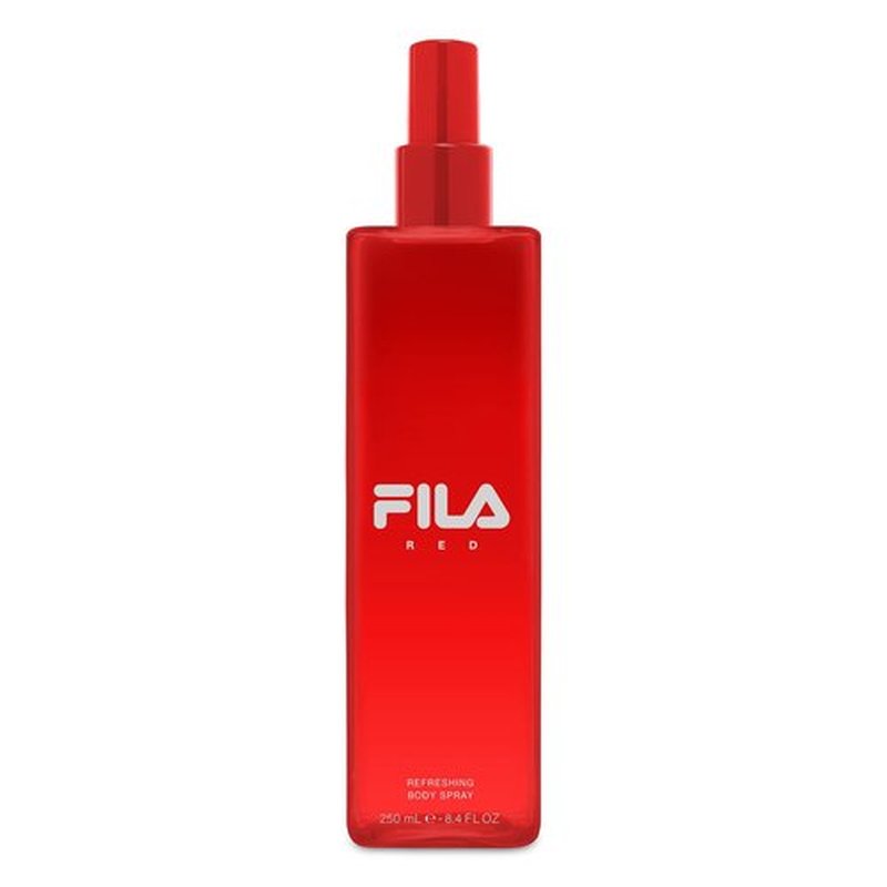 FILA RED for Men - Classic, Intense, Long Lasting Men's Fragrance For Day And Night Wear - Notes Of Bergamot, Lemon, Lime, Jasmin, And Sandalwood - Streamlined, Portable Bottle Design - 8.4 Oz