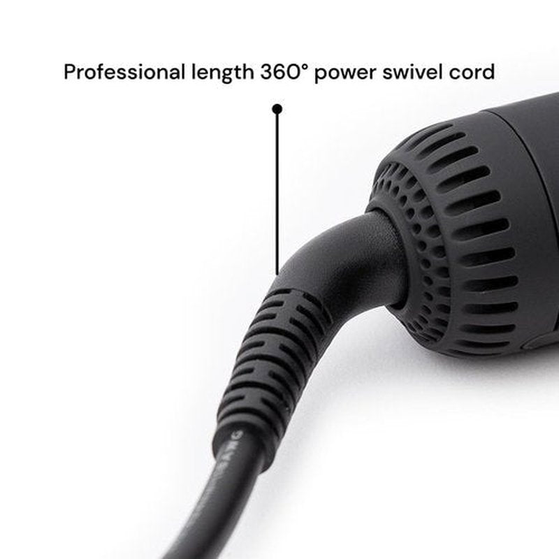 L'ANGE HAIR Le Duo Grande 360° Airflow Styler | 2-in-1 Curling Wand & Titanium Flat Iron Professional Hair Straightener and Curler with Cooling Air Vents to Lock in Style | Adjustable Temp (Black)