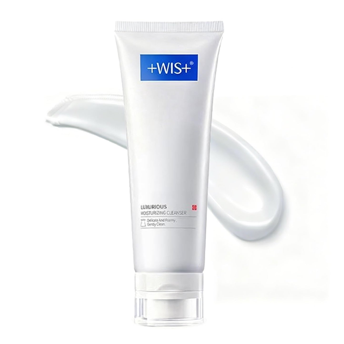 +WIS+ Deep Cleansing Facial Wash Cleanser with Skin-Friendly Amino Acids, Daily Mild Face Cleanser for Sensitive Skin, PH Balancing (3.5fl.oz/100g)