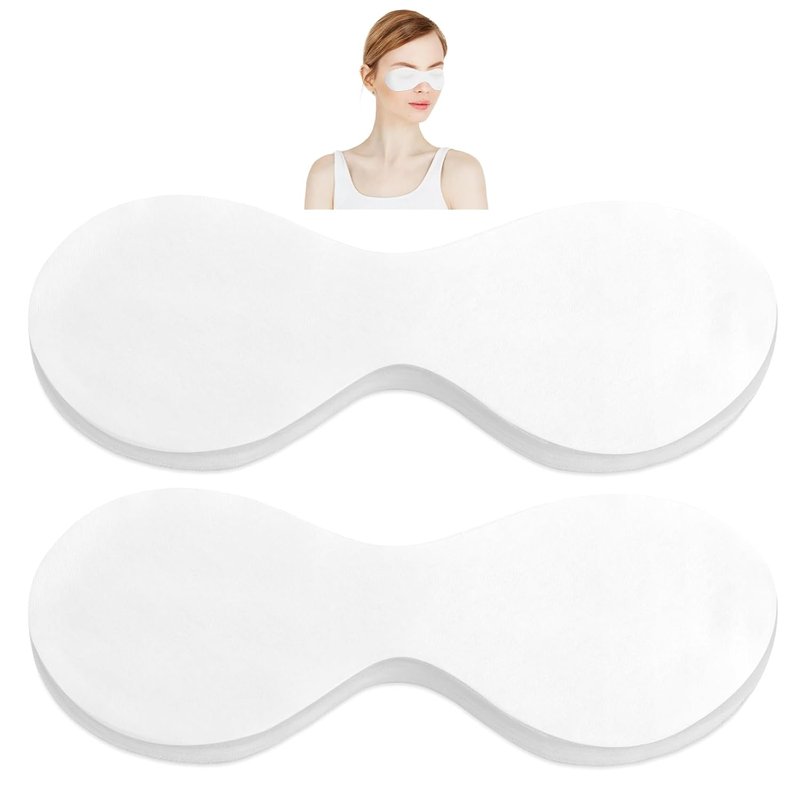 Disposable Eye Covers for Facials - 200 Non-Woven Cotton Pads for Skincare | Spa Treatment Sheets