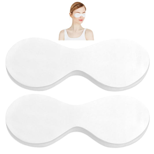 Disposable Eye Covers for Facials - 200 Non-Woven Cotton Pads for Skincare | Spa Treatment Sheets