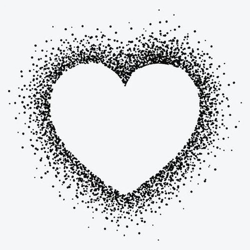 Inkbox Temporary Tattoos, Semi-Permanent Tattoo, One Premium Easy Long Lasting, Water-Resistant Temp Tattoo with For Now Ink - Lasts 1-2 Weeks, Heart Tattoo, Love Spray, 2 x 2 in