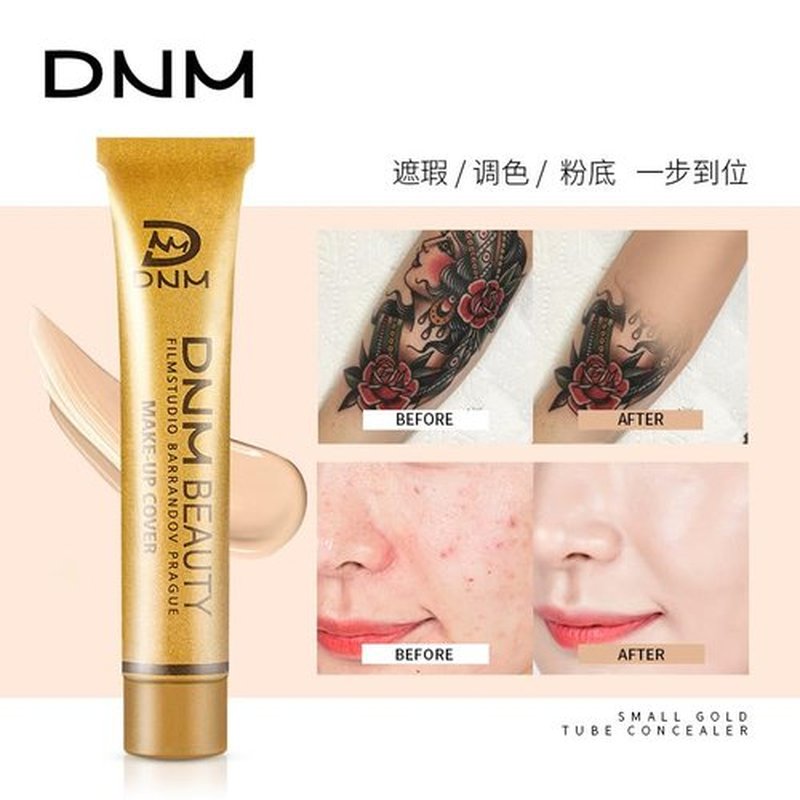 Liquid Concealer, 14 Colors, Gold Tube, Cover Acne, Scars, Tattoos, Dark Circles (214, 14 color concealer)