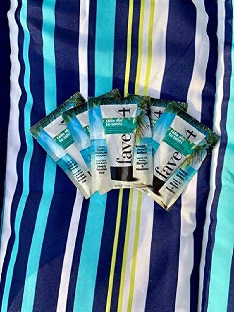fave4 hair Take Me to Tahiti Hair Mask with Monoi Oil, Nourish Damaged Hair in One Minute, 5 fl oz