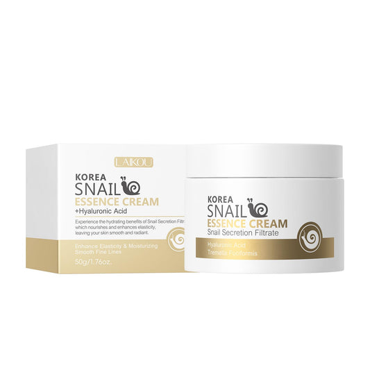 LAIKOU Korean Snail Essence Cream, Face Moisturizer, Moisturizer Face Cream, Korean Moisturizer for All Skin Types Hydrating Firming Moisturizing Gentle 50g/1.76oz.