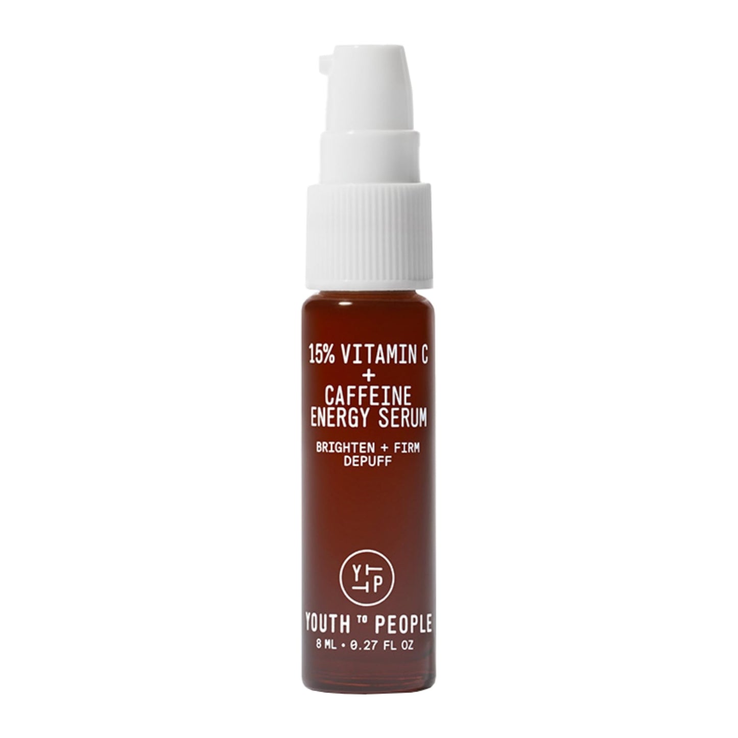 Youth To The People 15% Vitamin C + Caffeine Energy Brightening Face Serum for Uneven Tone - Reduce Puffiness, Improve Texture, Treat Dark Spots + Dullness, Antioxidants Day Serum, Vegan - 0.27 fl oz
