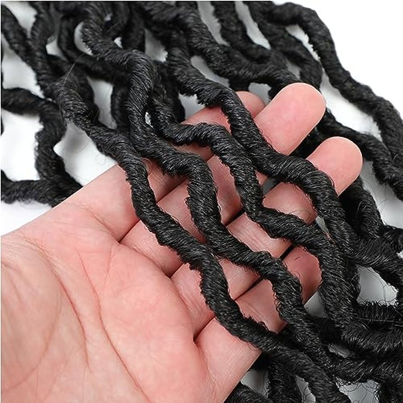 Karida Goddess Locs Crochet Hair 12 Inch, 8 Packs Upgraded Crochet Hair for Black Women, Pre Looped Crochet Faux Locs With Curly Ends (12 Inch (Pack of 8), TPurple#)