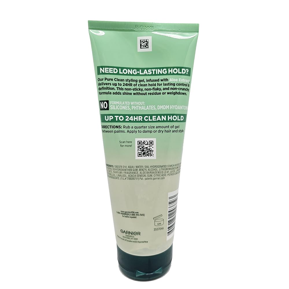 Garnier Fructis Style Pure Clean Styling Gel, 6.80 Oz ( Pack of 6)