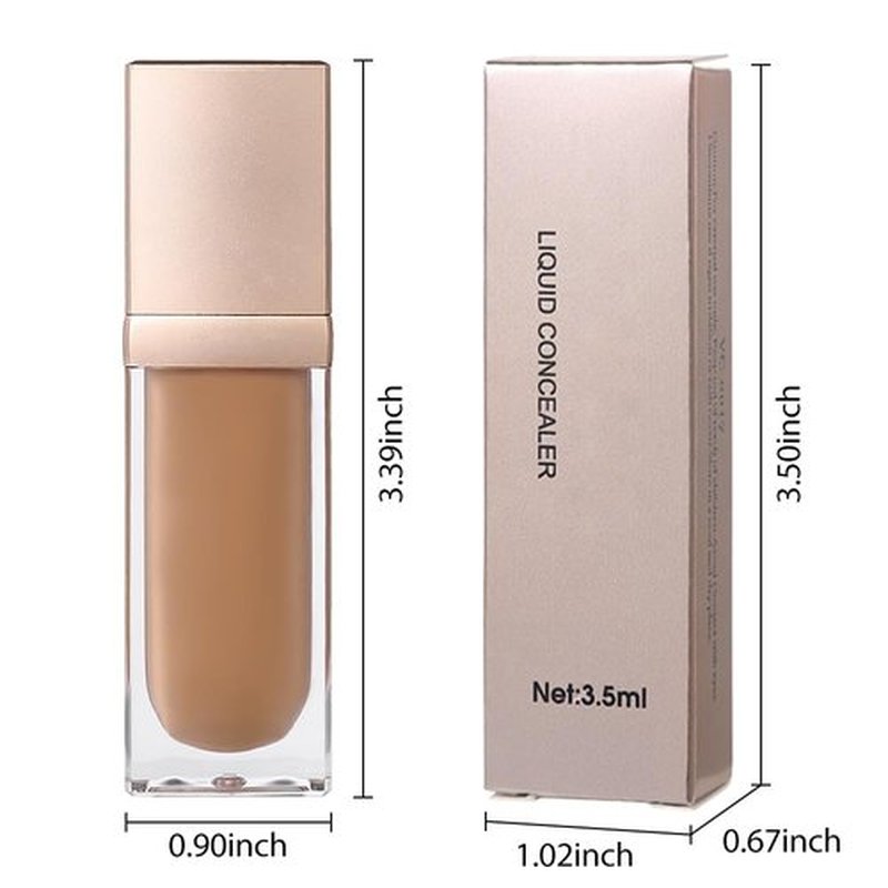 24-Hour Full Coverage Concealer Wand Concealer – Professional Makeup, Matte Finish,Waterproof, Liquid Contour Face Highlighter Makeup Smudge-Proof Formula for Flawless Wear 06# Light Skin