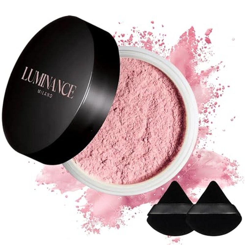 Luminous Powder, Luminous Pink Powder, Pink Setting Powder, Blurring Setting Powder, Blurring Pink Setting Powder (1pcs)