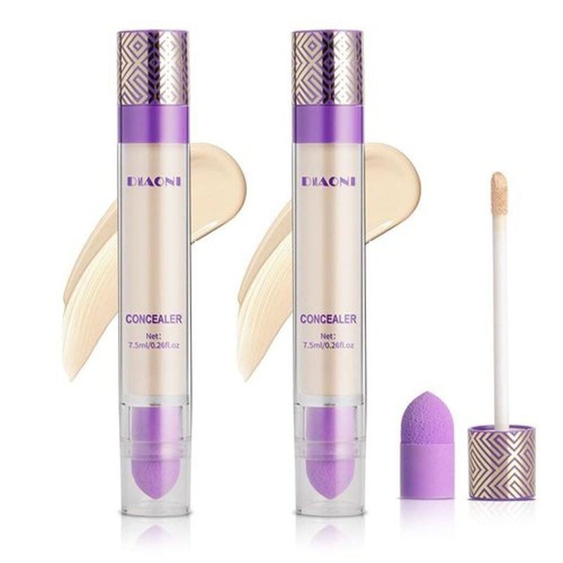 Full Coverage Concealer,DIAONI Coverage Concealer,High Coverage Concealer Stick, Diaoni Liquid Concealer,Hydrating Waterproof and Light Long Lasting, for All Skin Types (IVORY, M)
