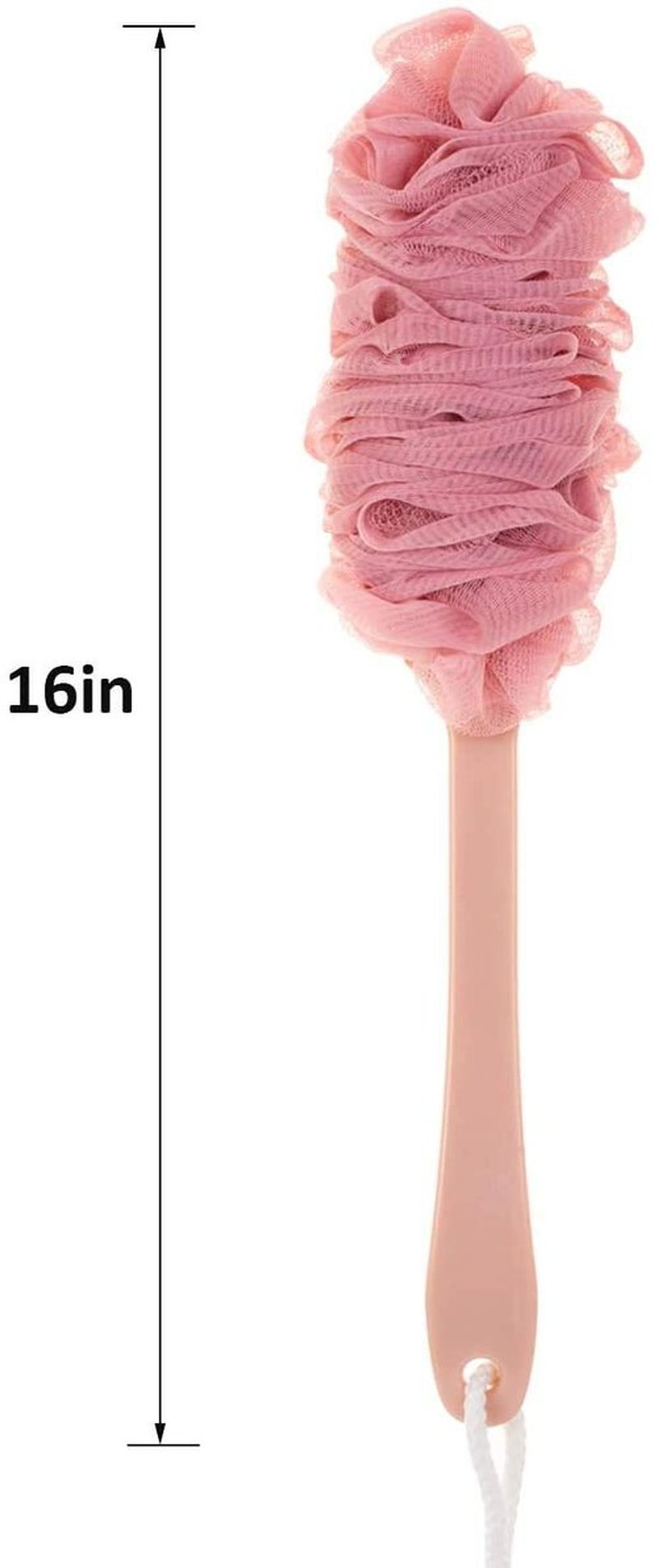 Arswin Back Scrubber for Shower,Loofah Long Handle Bath Body Brush,Soft Nylon Mesh Sponge for Shower,Loofah On a Stick for Men Women,Exfoliating Scrub Cleaning Luffa for Elderl(3Pack-Mix)
