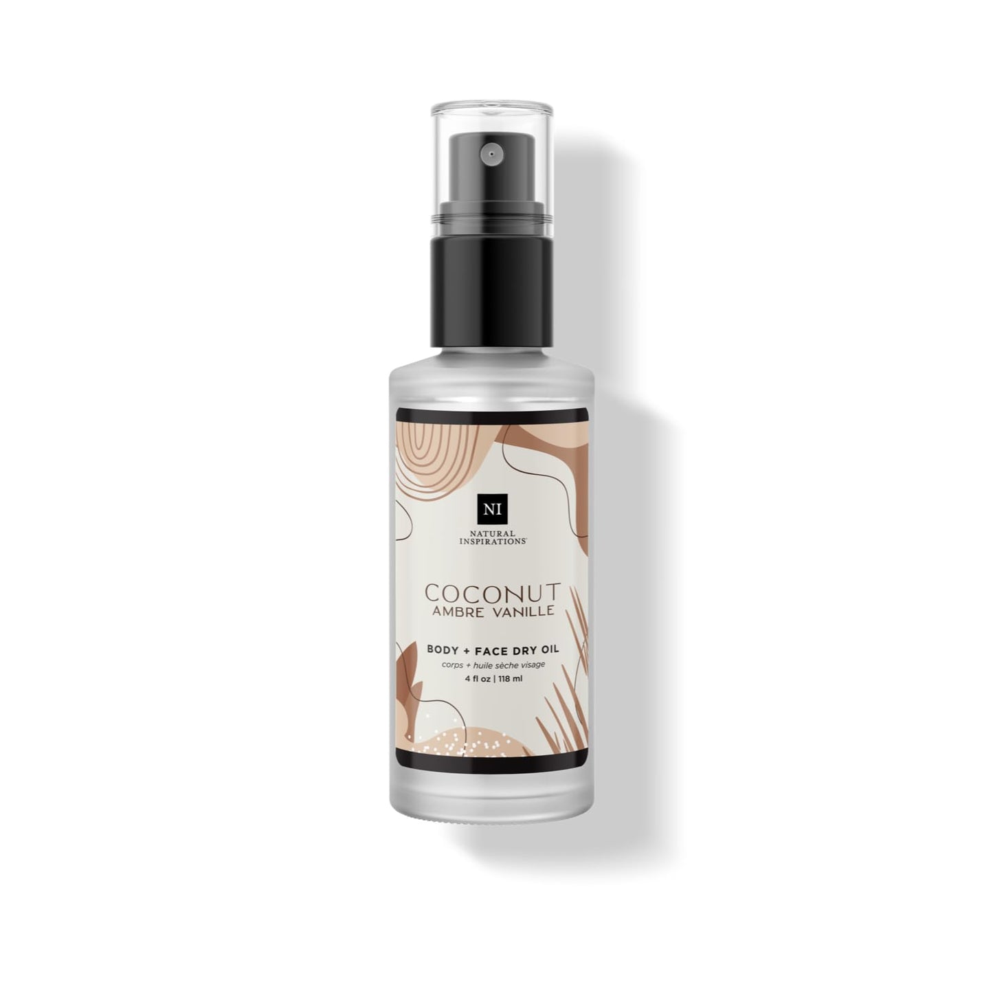 Natural Inspirations Coconut Ambre Vanille Body & Face Dry Oil 4oz