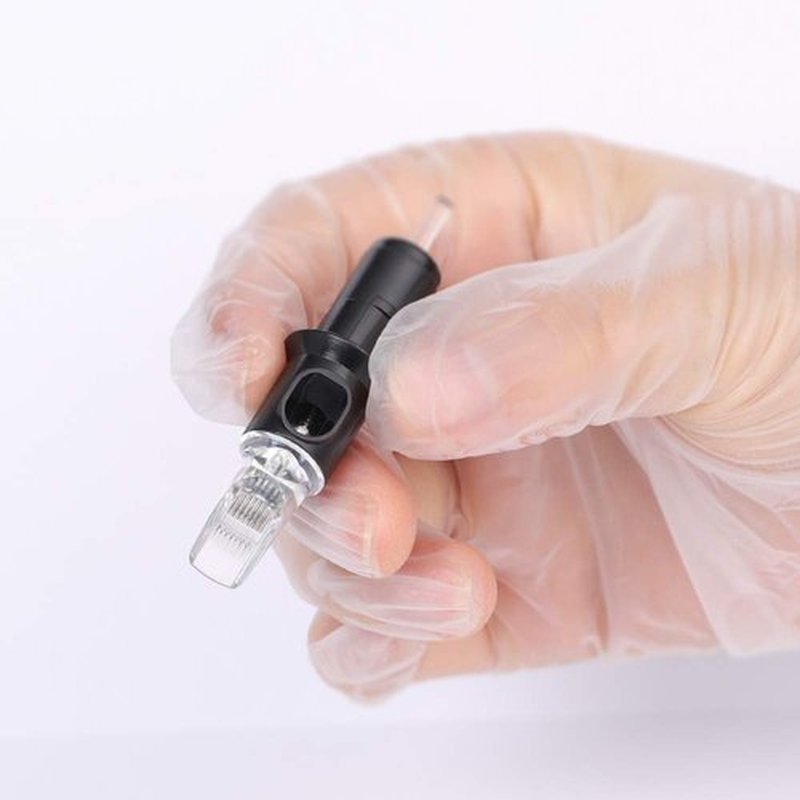 STIGMA #12(9RM) Standard Disposable Tattoo Needle Cartridges with Membrane Safety Cartridges for Tattoo Artists Curved/Round Magnum Shader Soft Edge 20Pcs Standard Pack EN05-20-1209RM