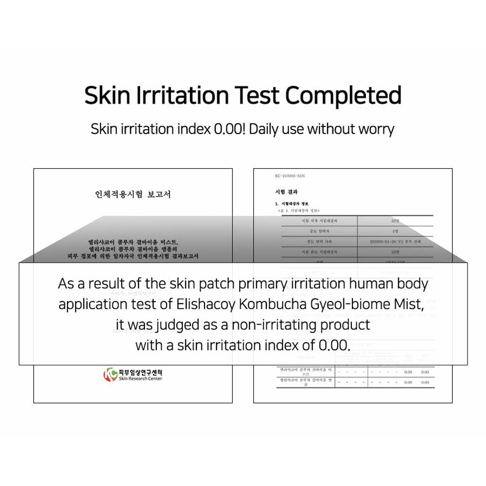 Elishacoy | Kombucha Gyeol-Biome Mist 100 ml / 3.38 fl oz – Hydrating Face Mist with 506-Hour Fermented Kombucha, Vegan Cooling & Moisture Spray for All Skin Types