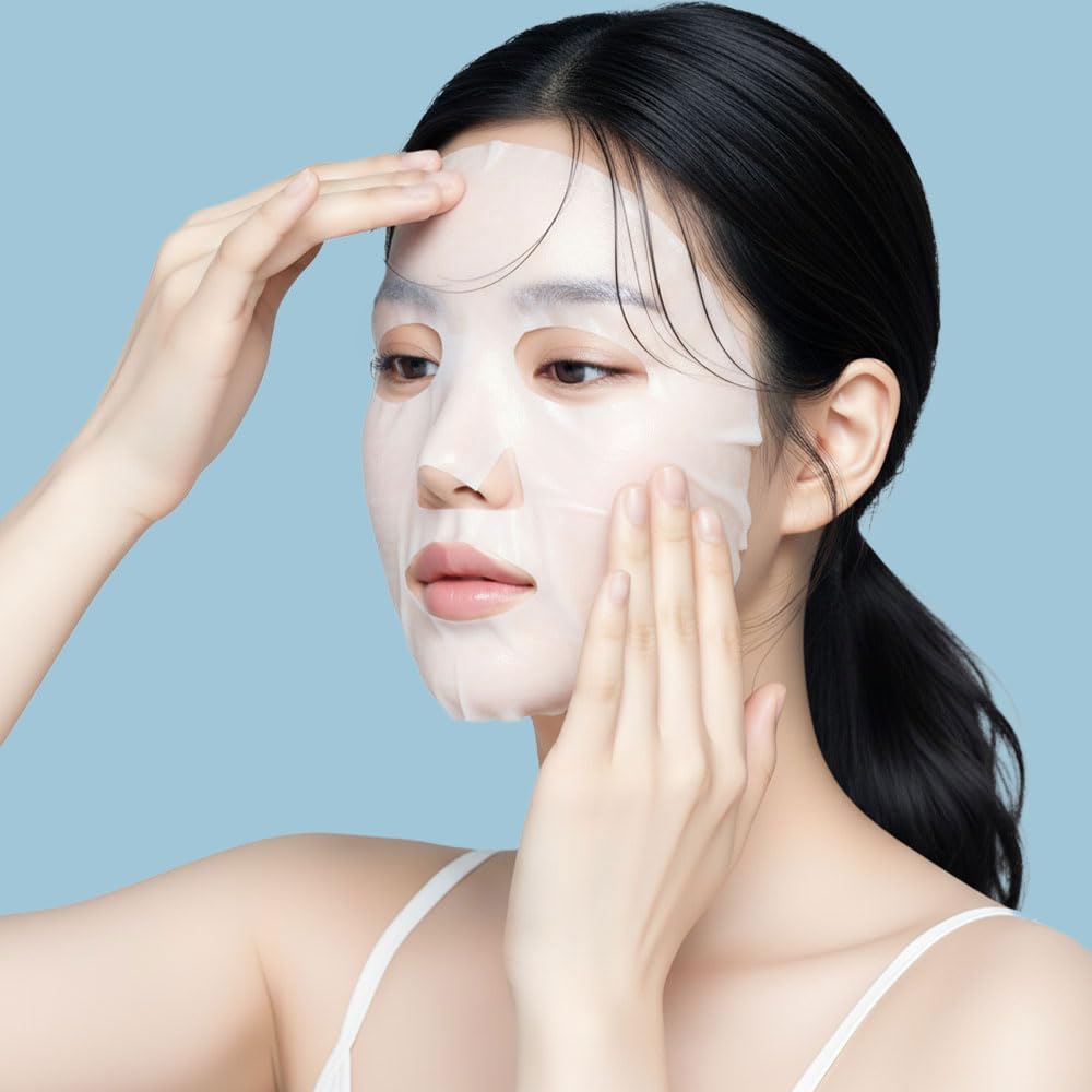 Edally EX Rejuvenating Luxury Aqua Mask - Premium K-Beauty Hyaluronic Acid Facial Sheet Mask for Dry Skin - Deep Hydration, Plumping & Soothing Care - [10 Sheets/Box]