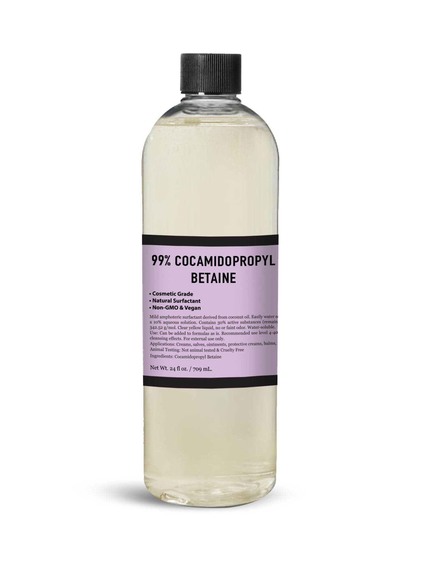 Talsen Chemicals Cocamidopropyl Betaine 709 mL / 24 Ounce -100% Pure Coco Betaine Natural Surfactant Liquid Premium Organic Compounds Derived from Coconut Oil DIY Cosmetics Skincare