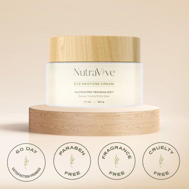 Eye Restore Cream - Anti-Aging Under Eye Treatment for Puffiness & Bags | 1.7 Oz - Revive & Firm Tired Eyes