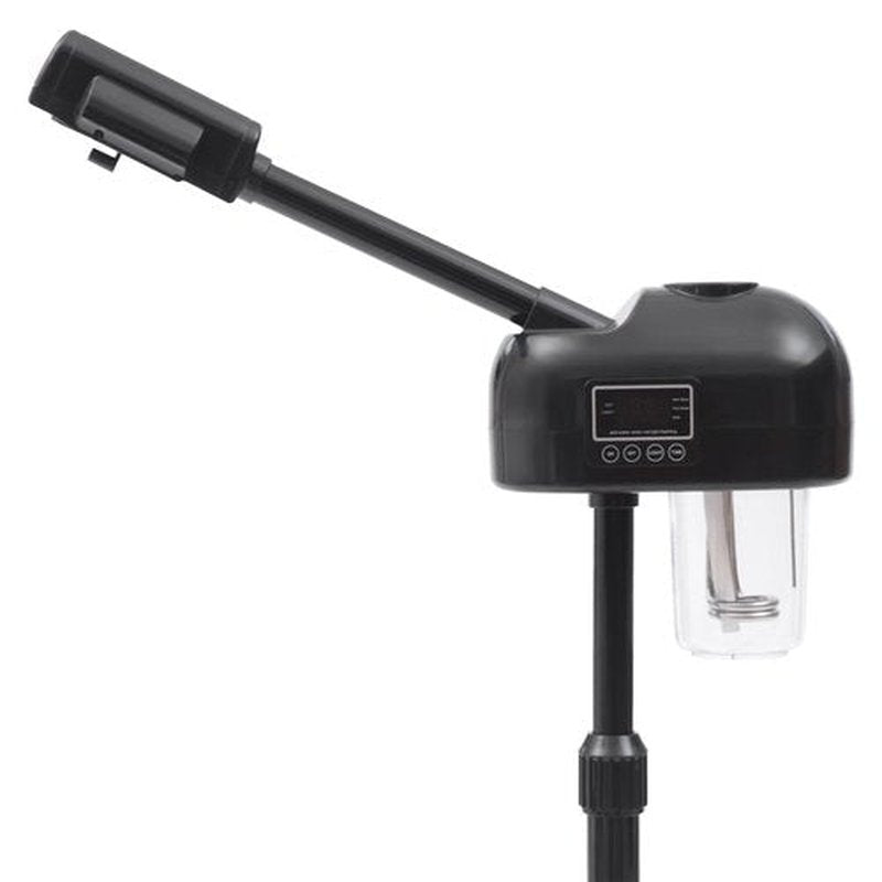 Professional Facial Steamer Machine on Wheels, Standing Esthetician Steamer, Facial Be Used for Skin Rejuvenation, Steamer for Facial Used for Spa or Personal Care (Black)
