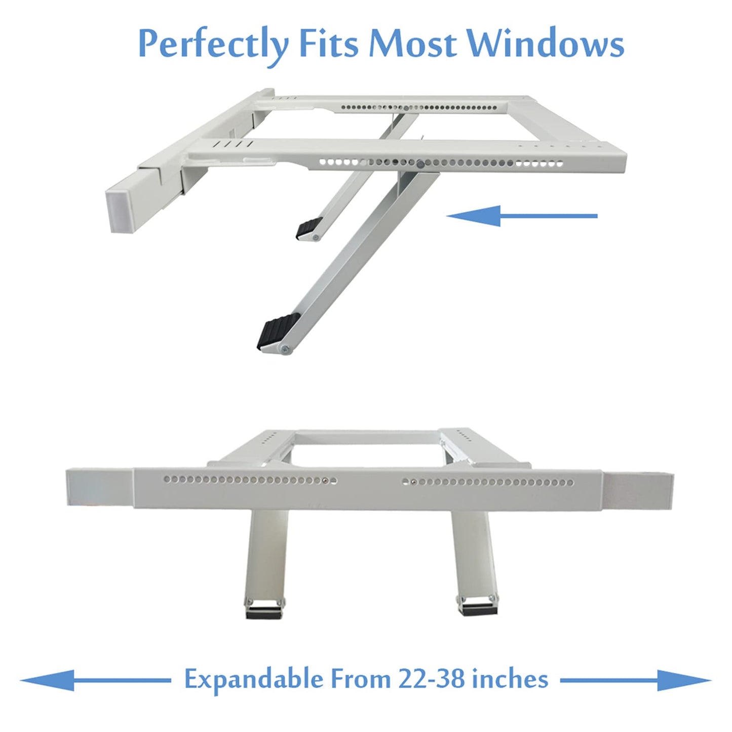 Qualward Air Conditioner Support Bracket, AC Bracket for Window No Drilling Heavy Duty, Up to 200 lbs