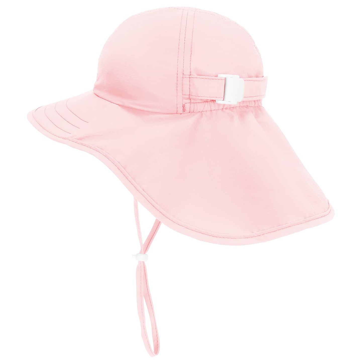 Zelda Matilda Sunhat Infant Toddler & Kids Summer Water Flap Baby Swim hat UPF 50 Boy & Girl Beach (US, Age, 6 Months, 24 Months, Light Pink)