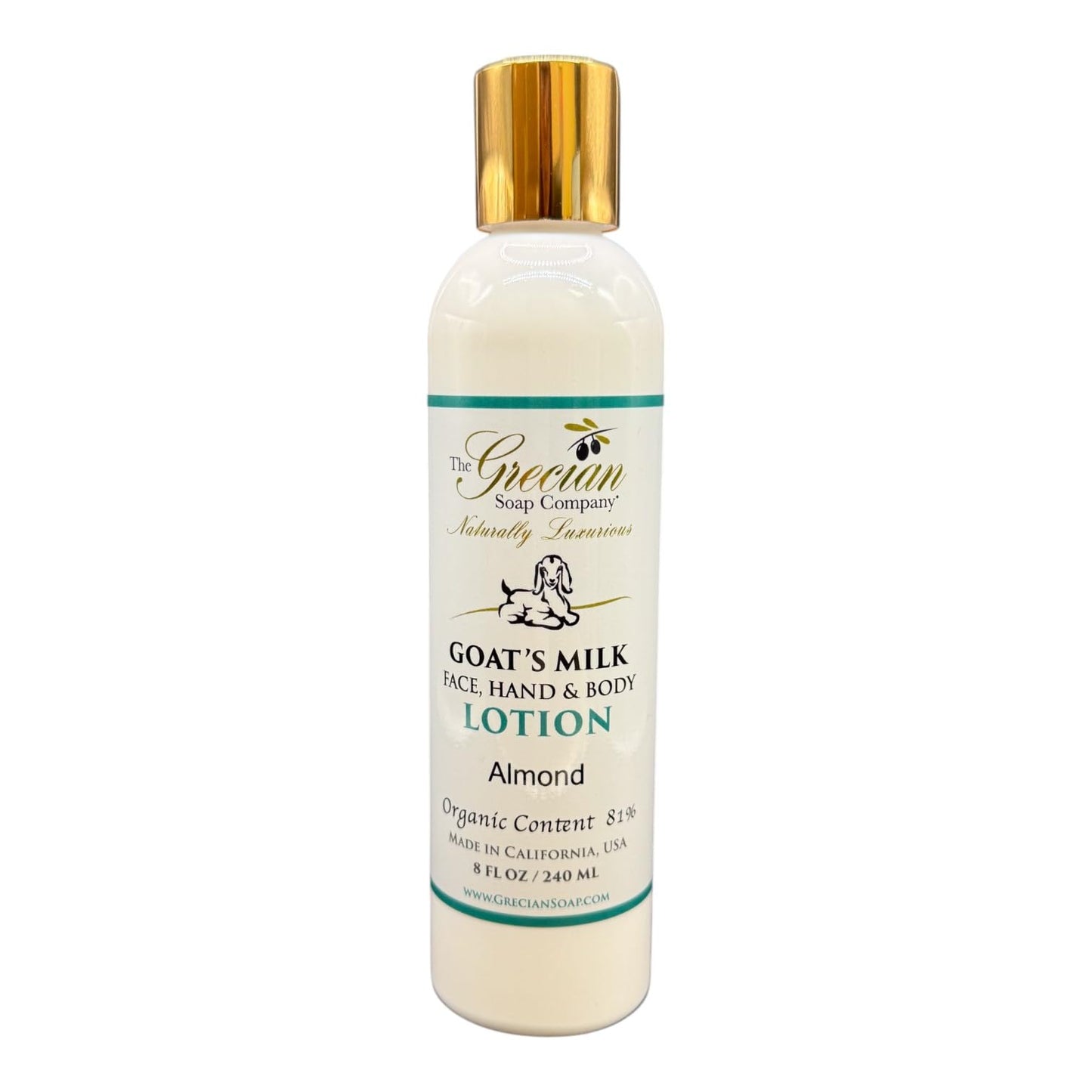 Grecian Organic Goat Milk Lotion for Women Black Raspberry Vanilla Scent - Luxurious, Nourishing & Hydrating, 81% Organic with Aloe, Coconut Oil, Honey